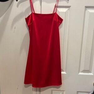 Honey and Rosie Vibrant Red Mini Dress